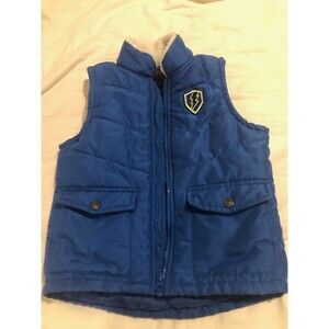 Living The Dream Royal Blue Puffy Vest with Front Snap Pockets (Boy's Size 6)